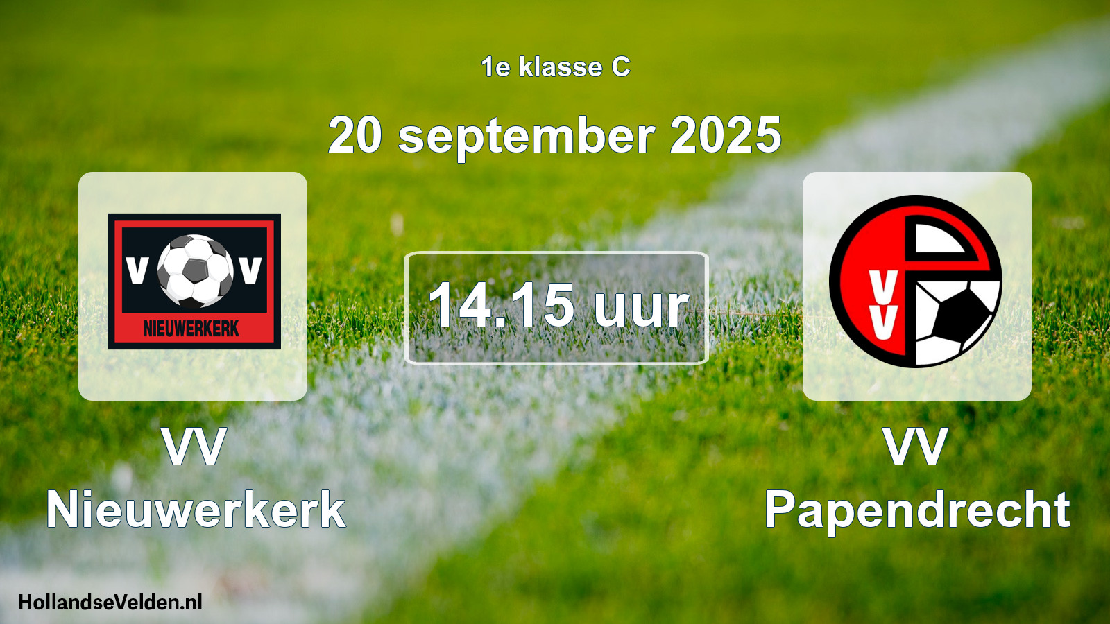 Scheduled Match: VV Nieuwerkerk - VV Papendrecht (20 September 2025)