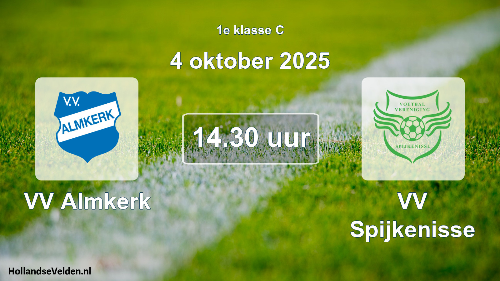 Scheduled Match: VV Almkerk - VV Spijkenisse (4 October 2025)