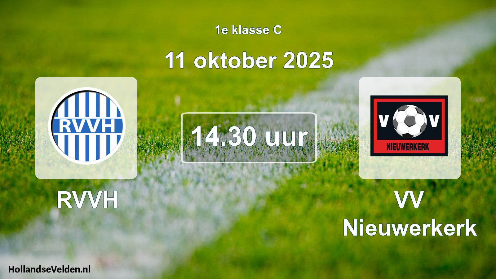 Scheduled Match: RVVH - VV Nieuwerkerk (11 October 2025)