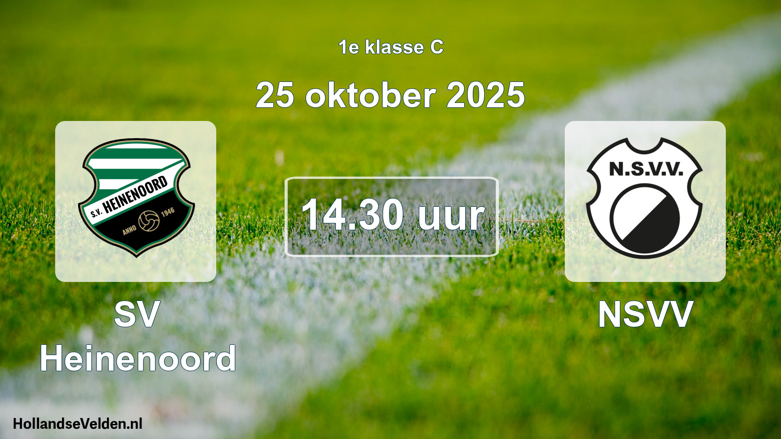 Scheduled Match: SV Heinenoord - NSVV (25 October 2025)