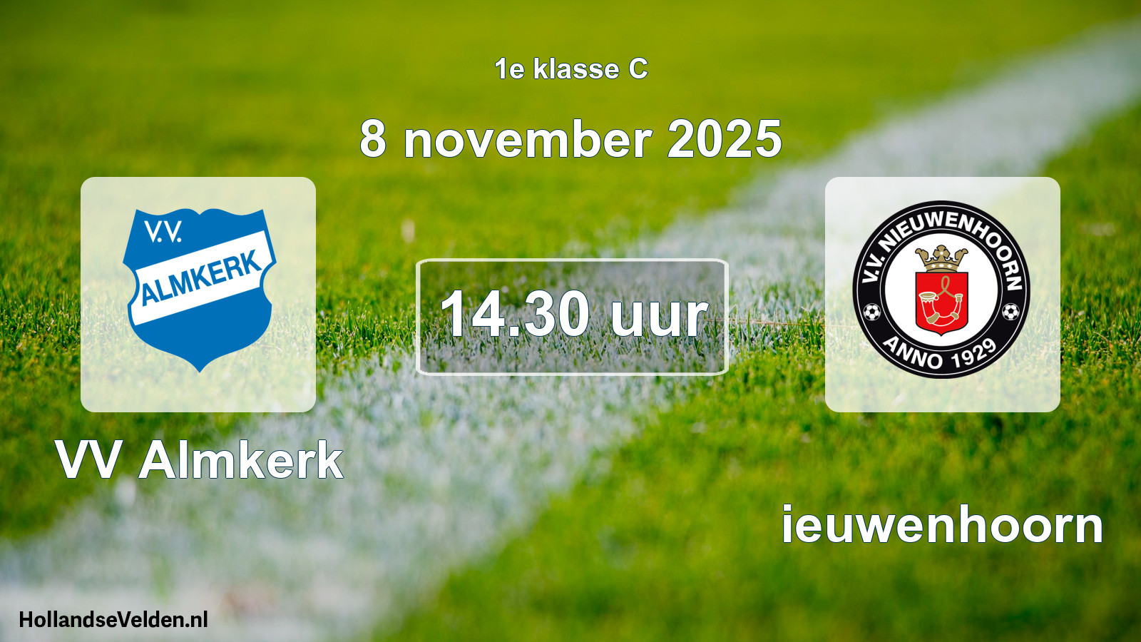 Scheduled Match: VV Almkerk - Nieuwenhoorn (8 November 2025)