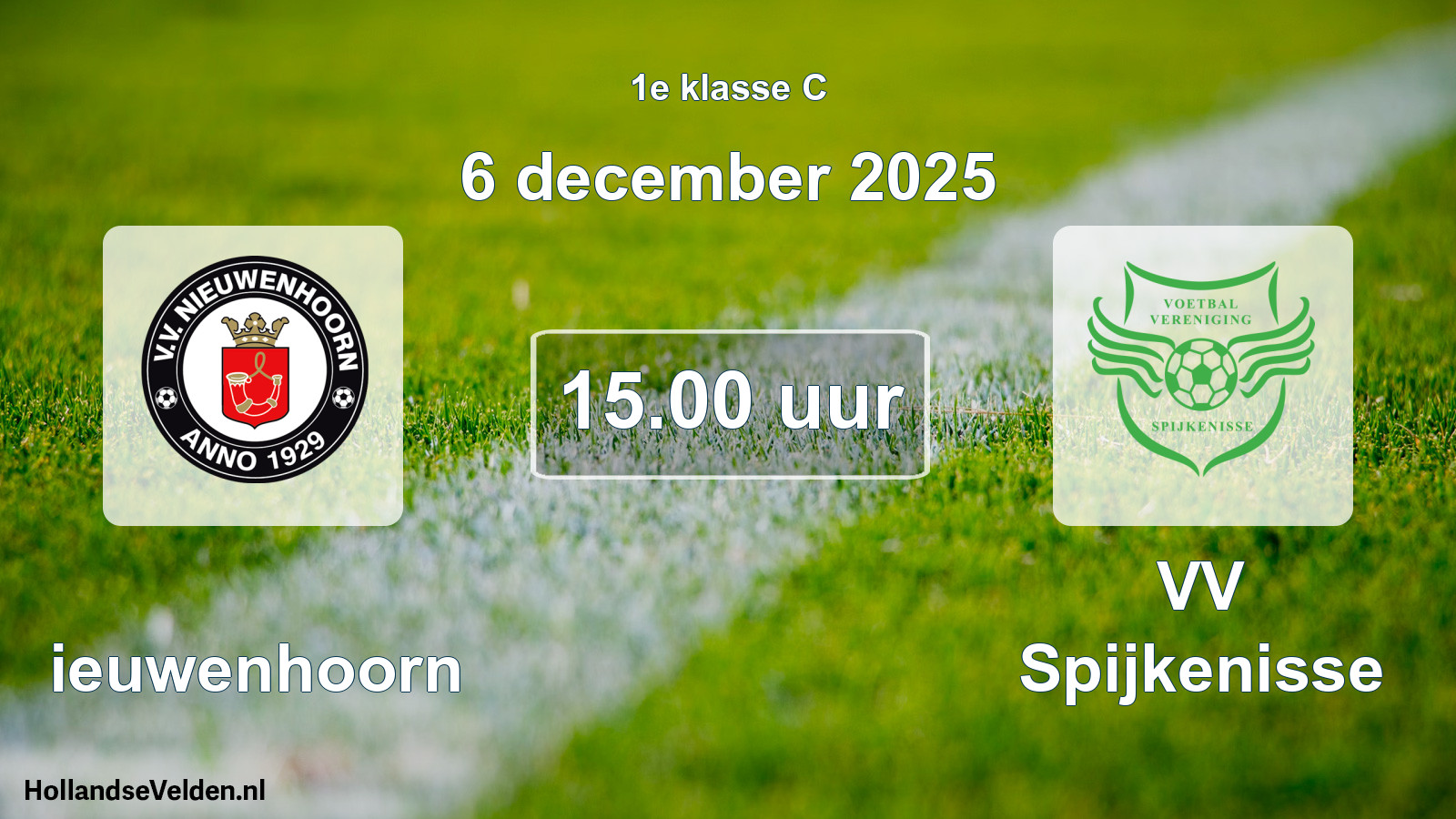 Scheduled Match: Nieuwenhoorn - VV Spijkenisse (6 December 2025)