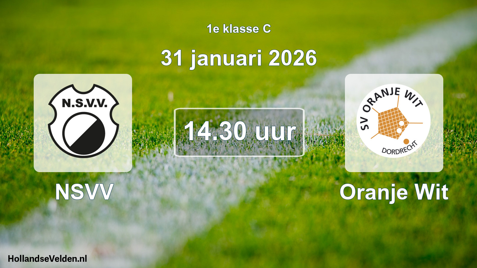Scheduled Match: NSVV - Oranje Wit (31 January 2026)