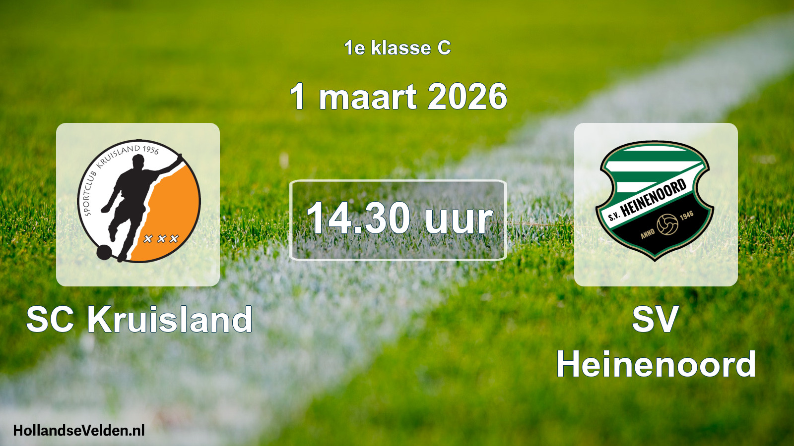 Scheduled Match: SC Kruisland - SV Heinenoord (1 March 2026)