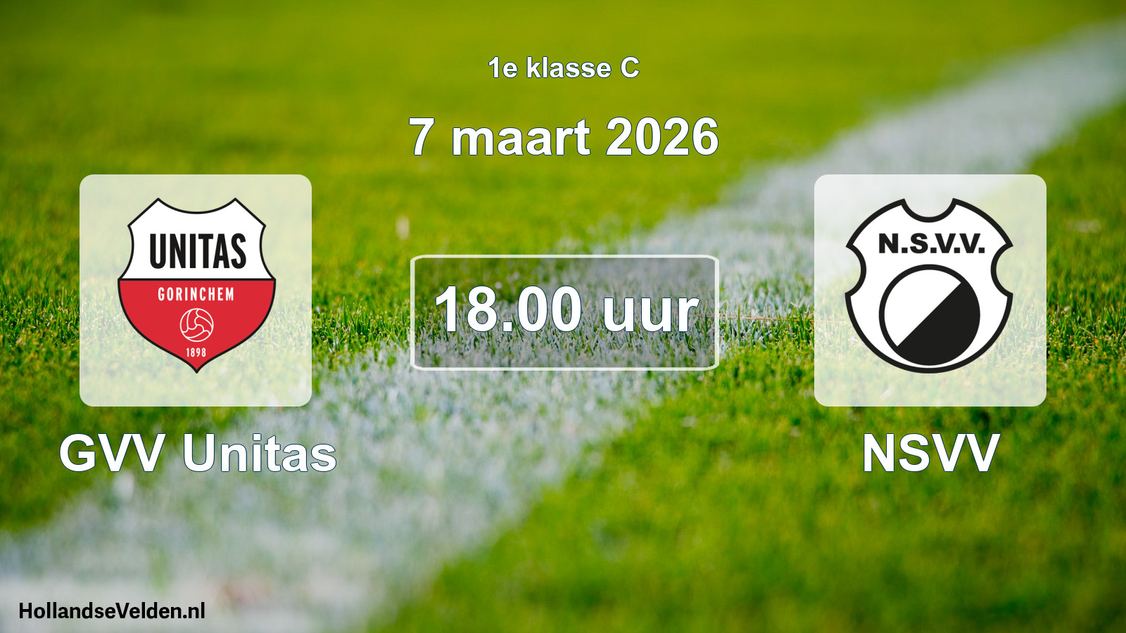 Scheduled Match: GVV Unitas - NSVV (7 March 2026)