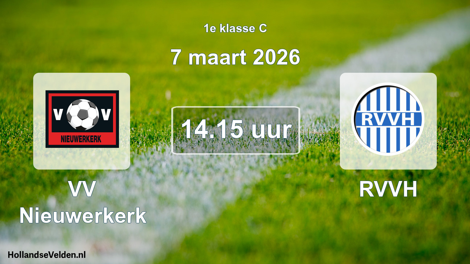 Scheduled Match: VV Nieuwerkerk - RVVH (7 March 2026)
