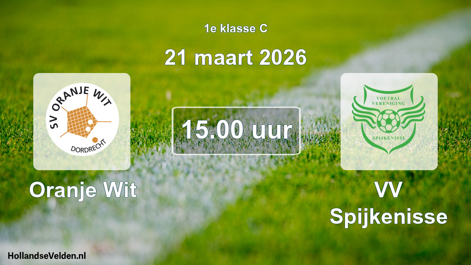 Scheduled Match: Oranje Wit - VV Spijkenisse (21 March 2026)