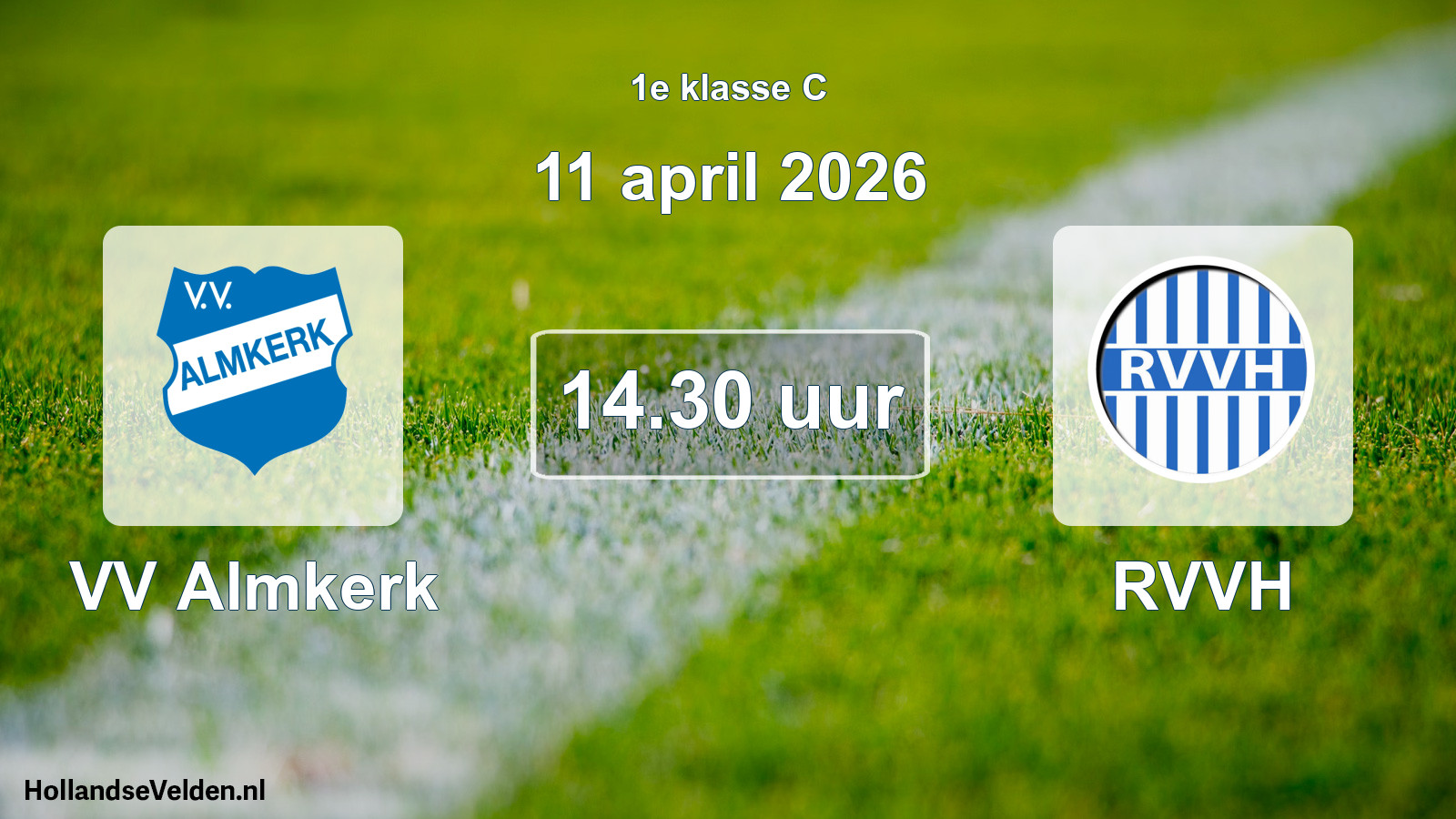 Scheduled Match: VV Almkerk - RVVH (11 April 2026)