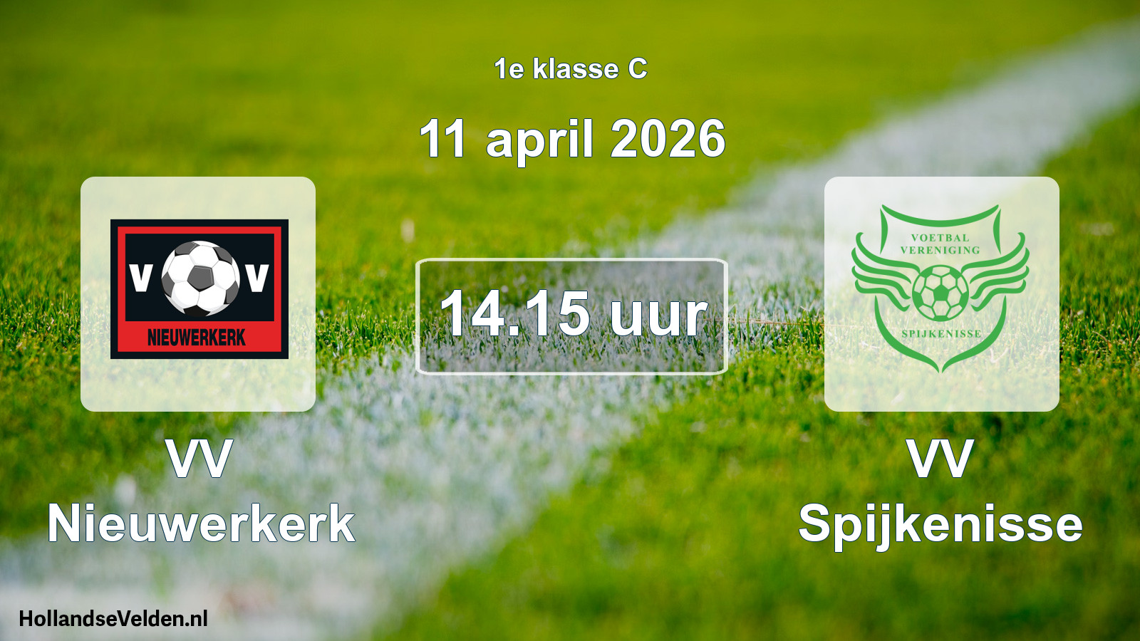 Scheduled Match: VV Nieuwerkerk - VV Spijkenisse (11 April 2026)