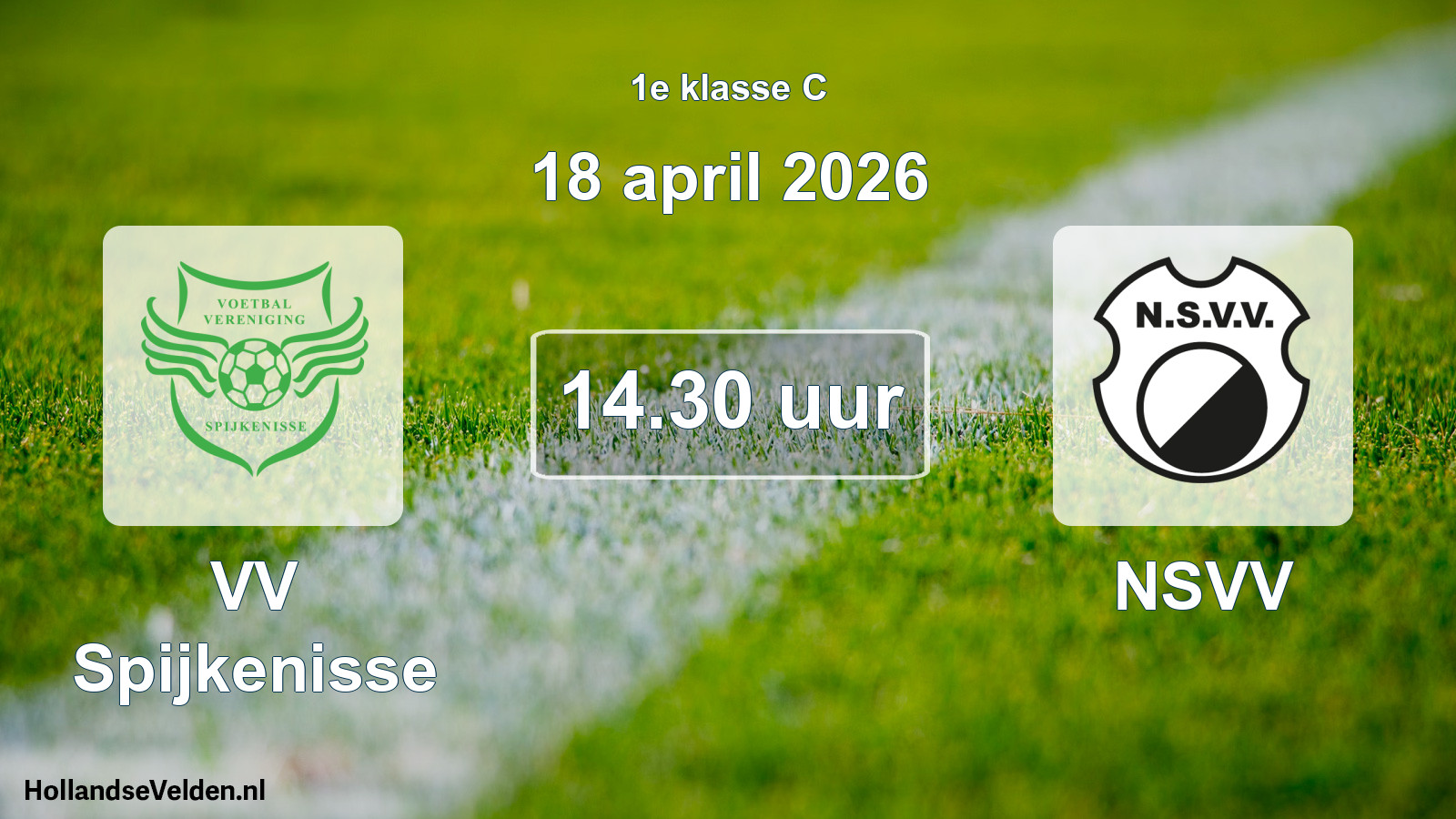 Scheduled Match: VV Spijkenisse - NSVV (18 April 2026)
