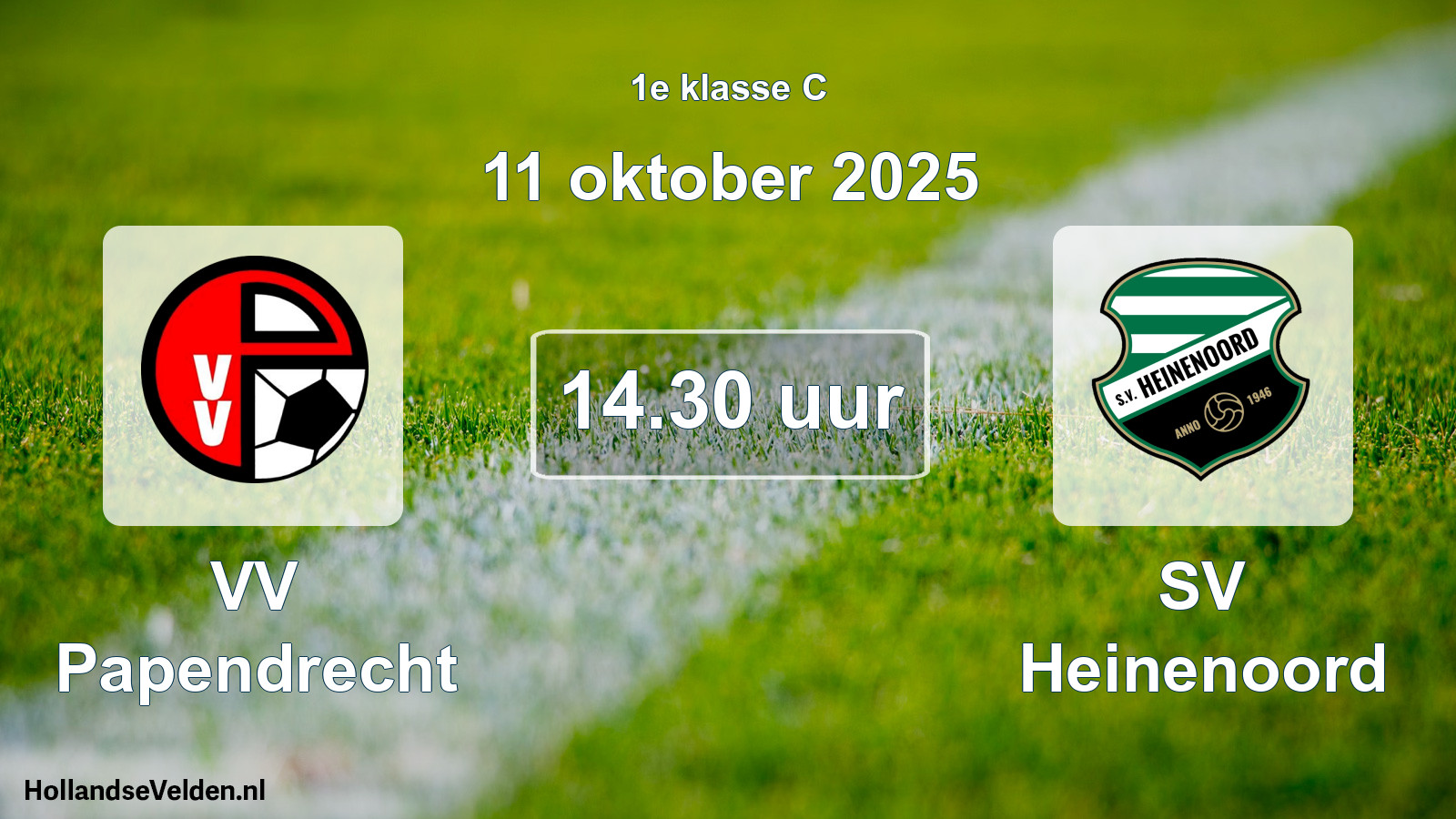 Scheduled Match: VV Papendrecht - SV Heinenoord (11 October 2025)