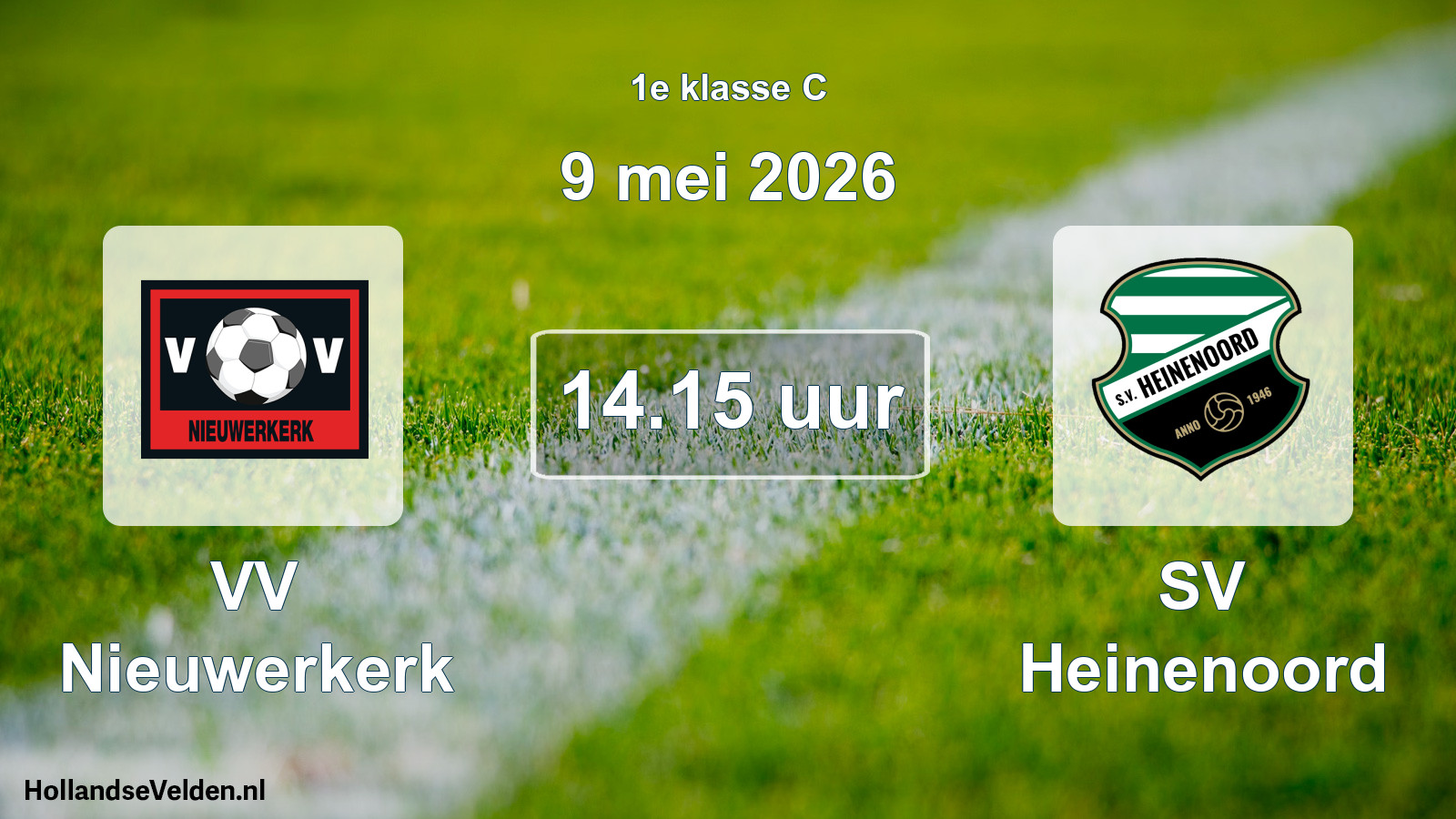 Scheduled Match: VV Nieuwerkerk - SV Heinenoord (9 May 2026)