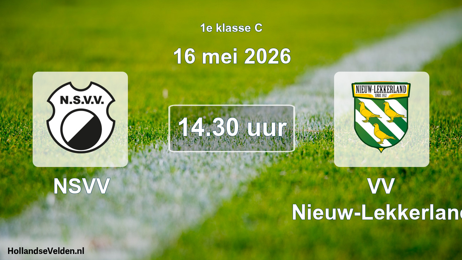 Geplande wedstrijd: NSVV - VV Nieuw-Lekkerland (16 mei 2026)