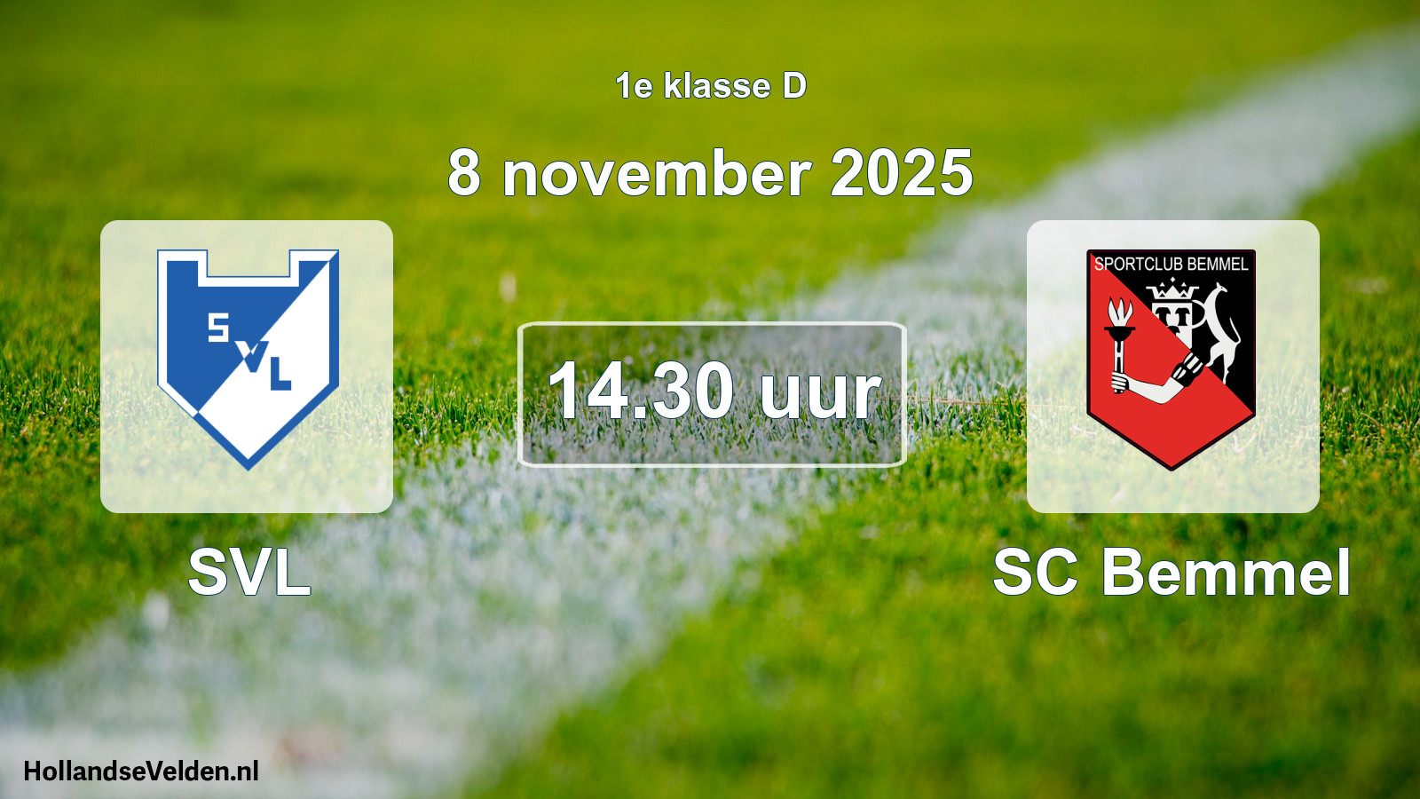 Scheduled Match: SVL - SC Bemmel (8 November 2025)