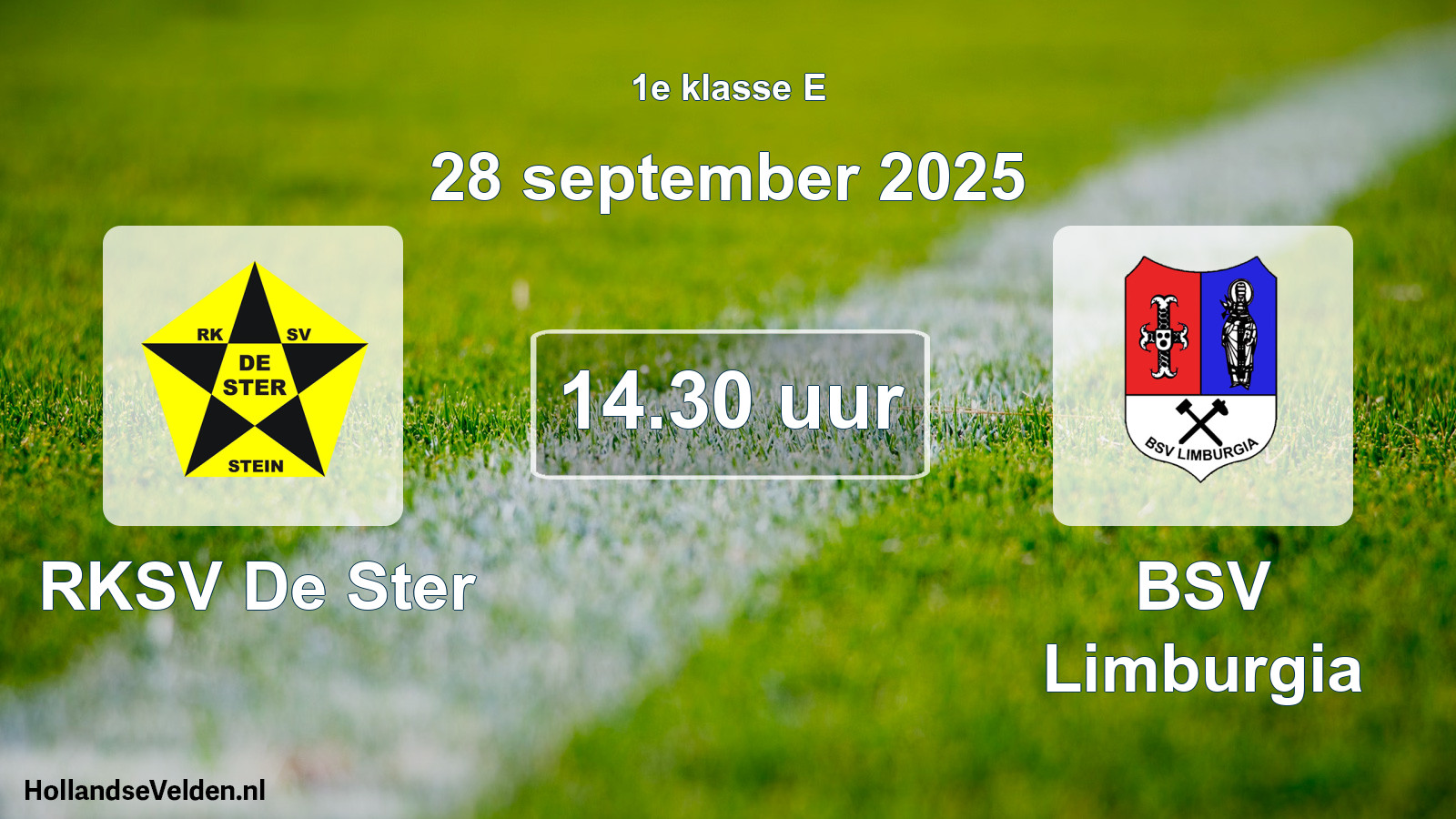 Scheduled Match: RKSV De Ster - BSV Limburgia (28 September 2025)