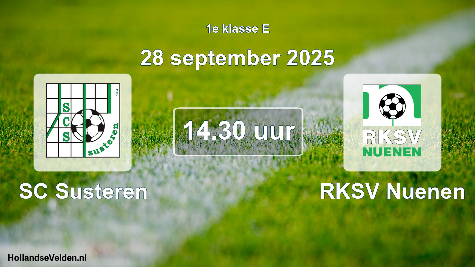 Scheduled Match: SC Susteren - RKSV Nuenen (28 September 2025)
