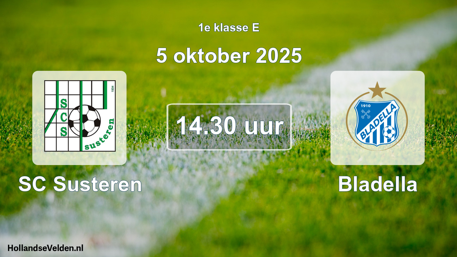 Scheduled Match: SC Susteren - Bladella (5 October 2025)