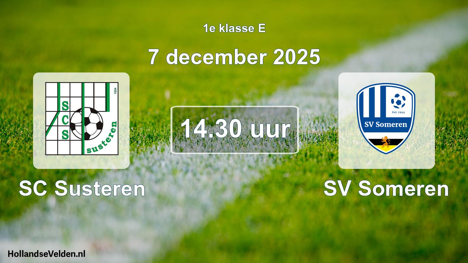 Scheduled Match: SC Susteren - SV Someren (7 December 2025)