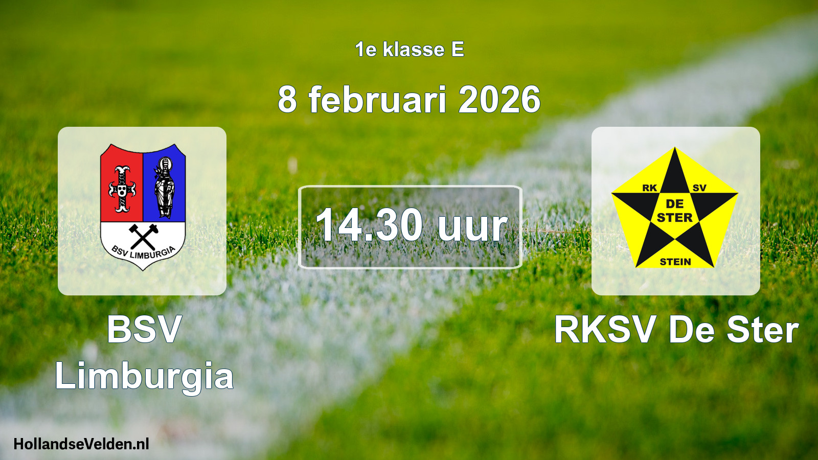 Scheduled Match: BSV Limburgia - RKSV De Ster (8 February 2026)
