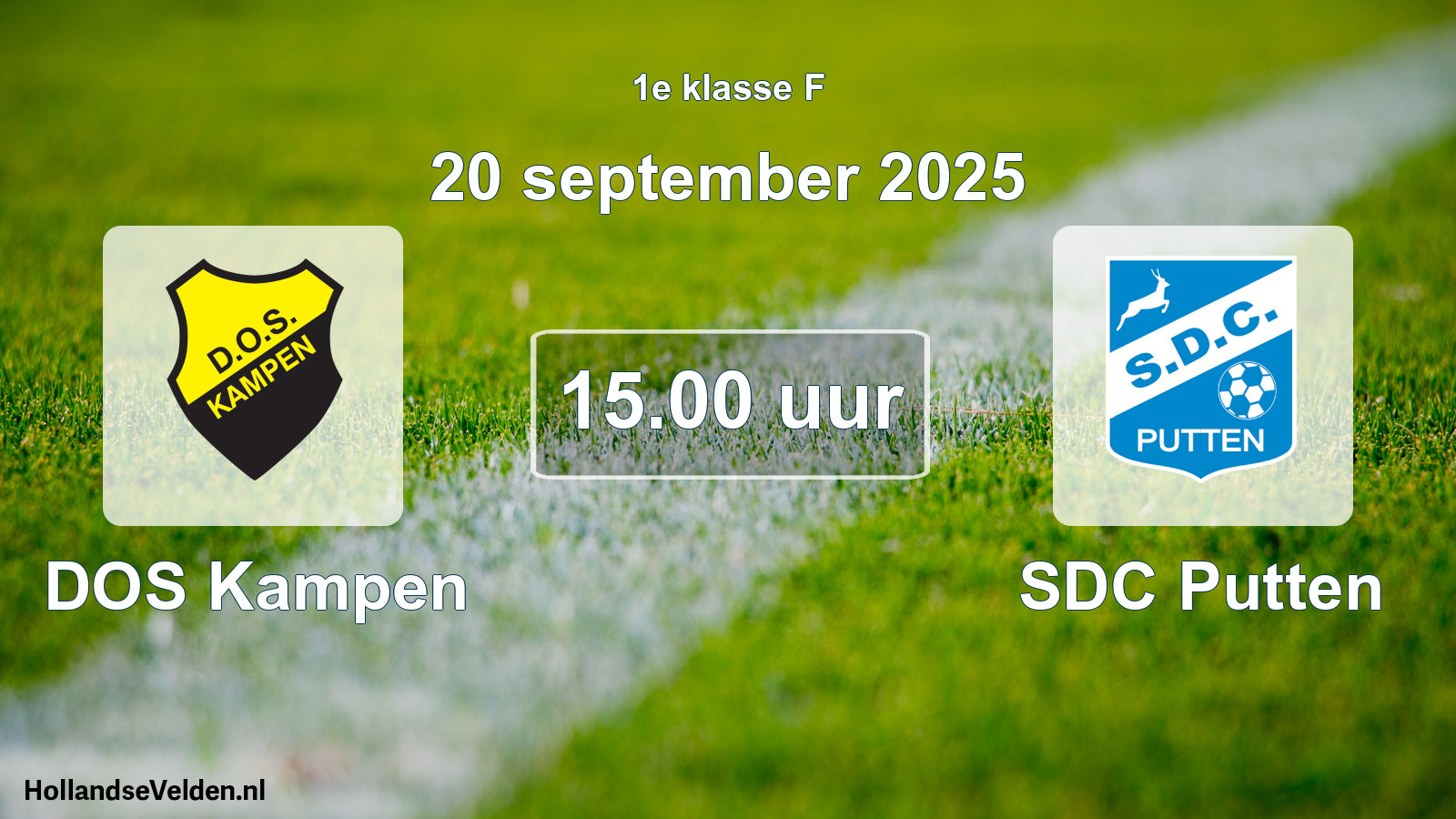 Scheduled Match: DOS Kampen - SDC Putten (20 September 2025)