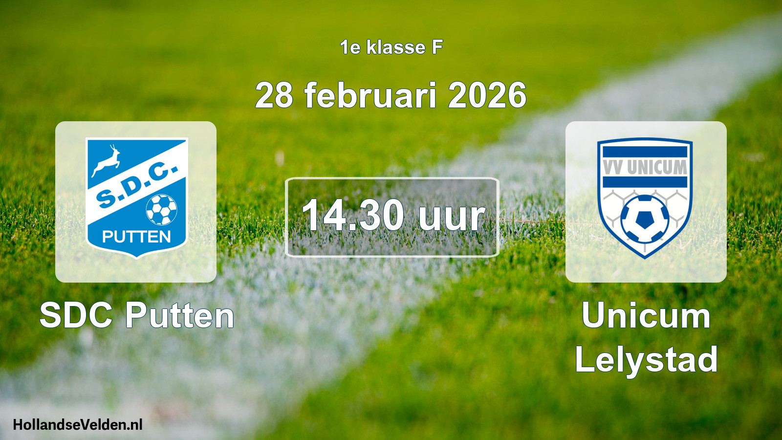 Scheduled Match: SDC Putten - Unicum Lelystad (28 February 2026)