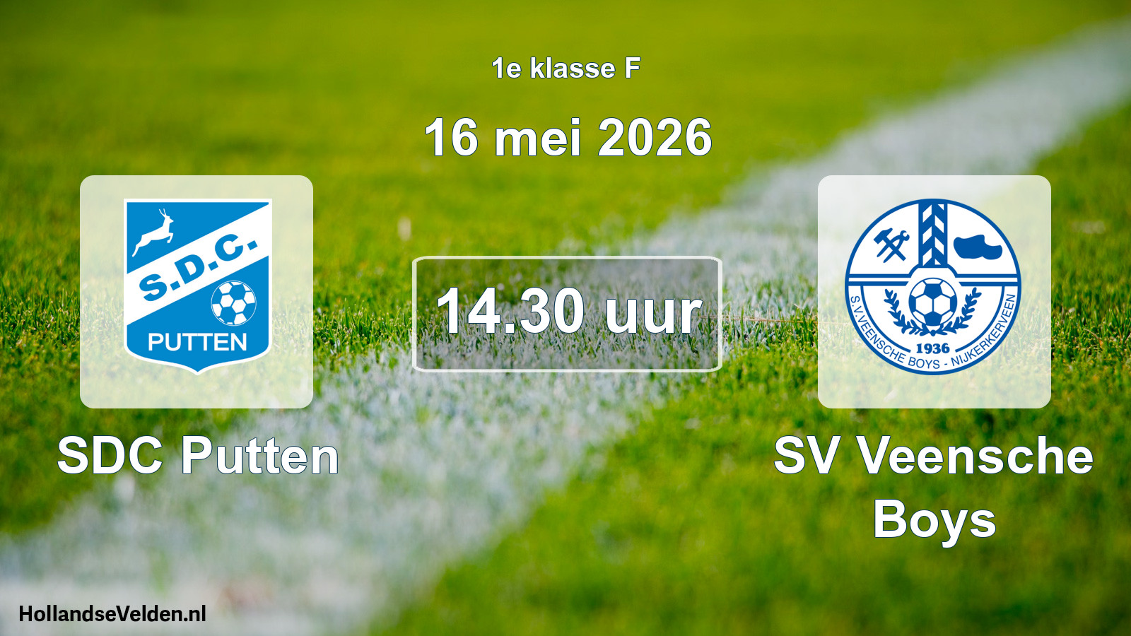 Scheduled Match: SDC Putten - SV Veensche Boys (16 May 2026)