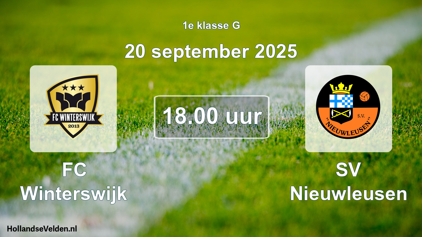 Scheduled Match: FC Winterswijk - SV Nieuwleusen (20 September 2025)