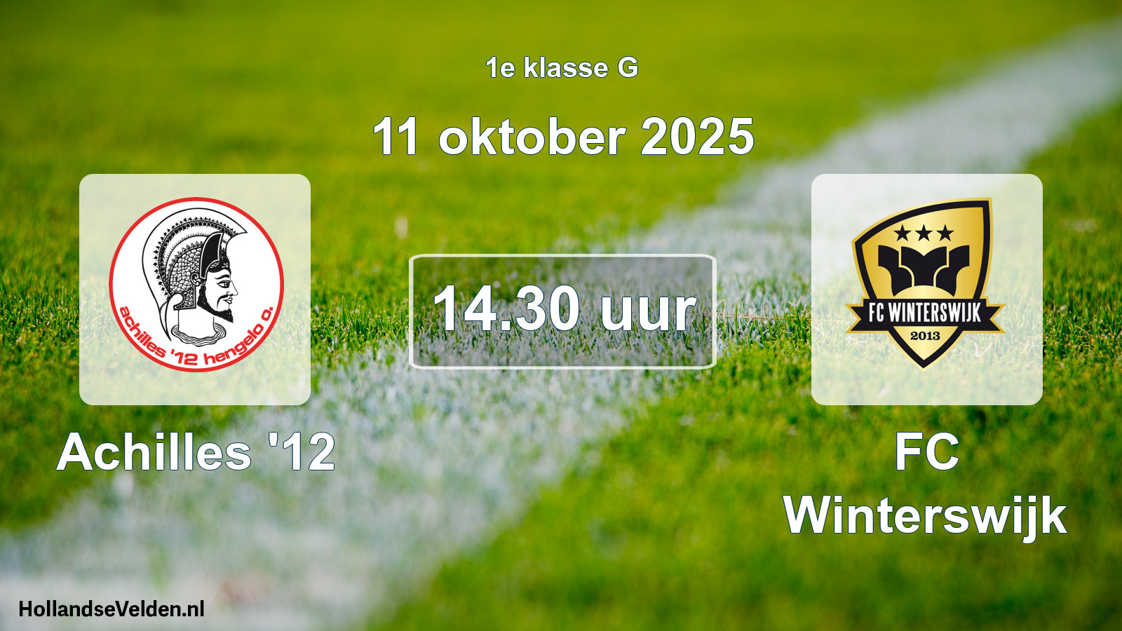 Scheduled Match: Achilles '12 - FC Winterswijk (11 October 2025)