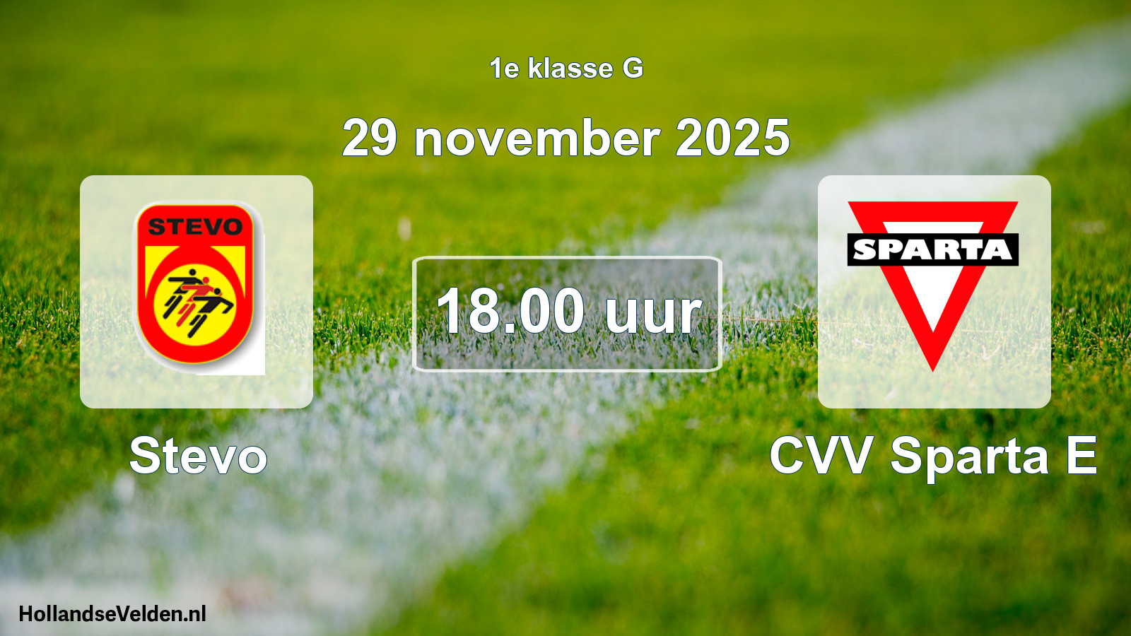Scheduled Match: Stevo - CVV Sparta E (29 November 2025)