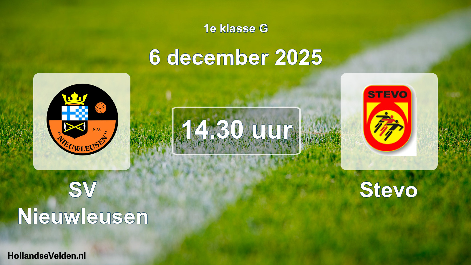 Scheduled Match: SV Nieuwleusen - Stevo (6 December 2025)
