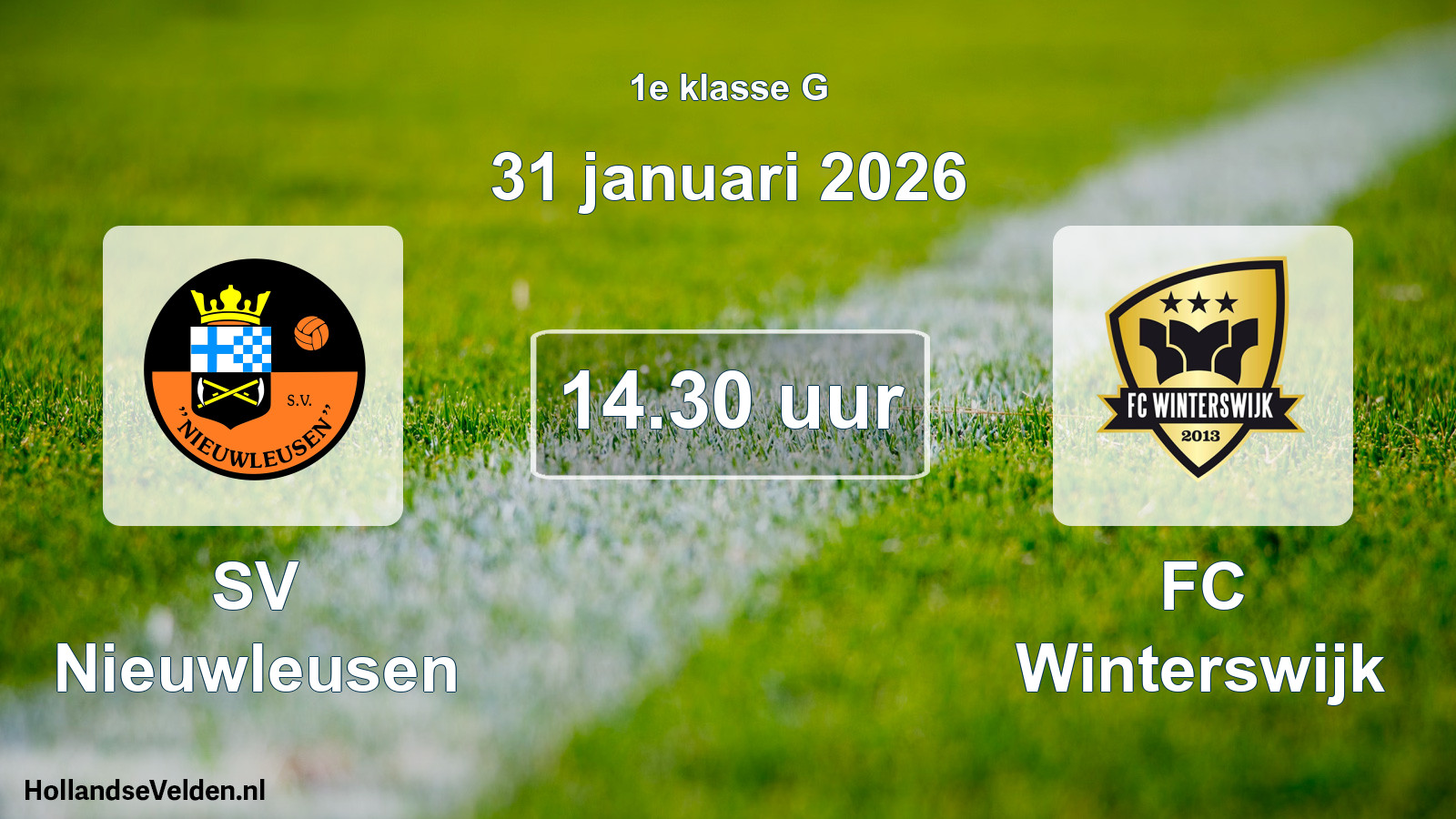 Scheduled Match: SV Nieuwleusen - FC Winterswijk (31 January 2026)