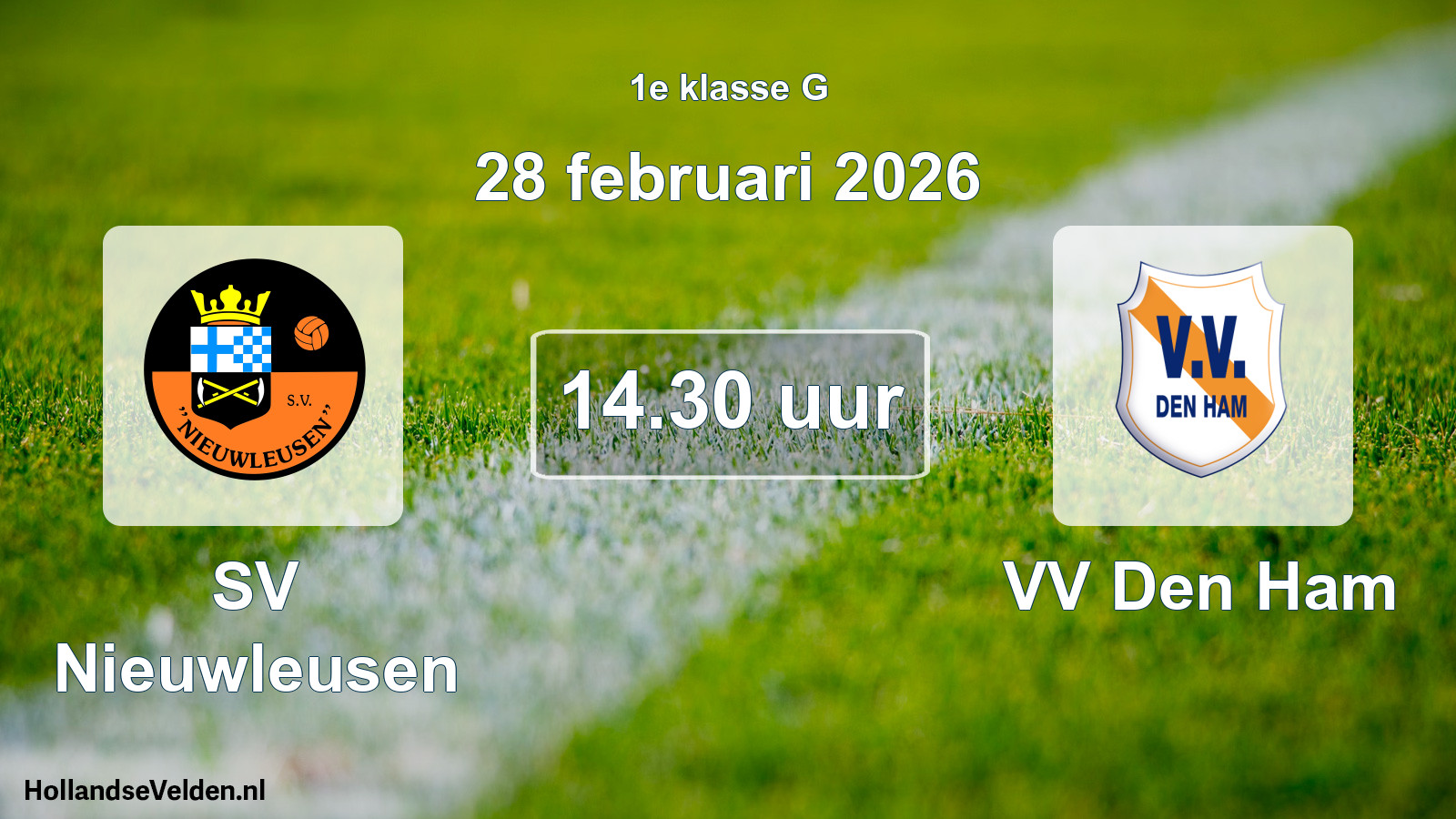 Scheduled Match: SV Nieuwleusen - VV Den Ham (28 February 2026)