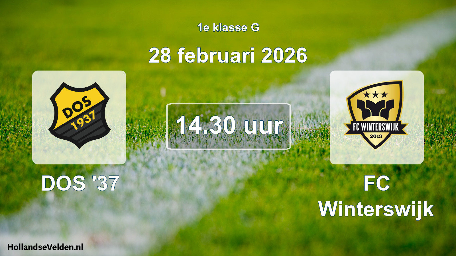 Scheduled Match: DOS '37 - FC Winterswijk (28 February 2026)