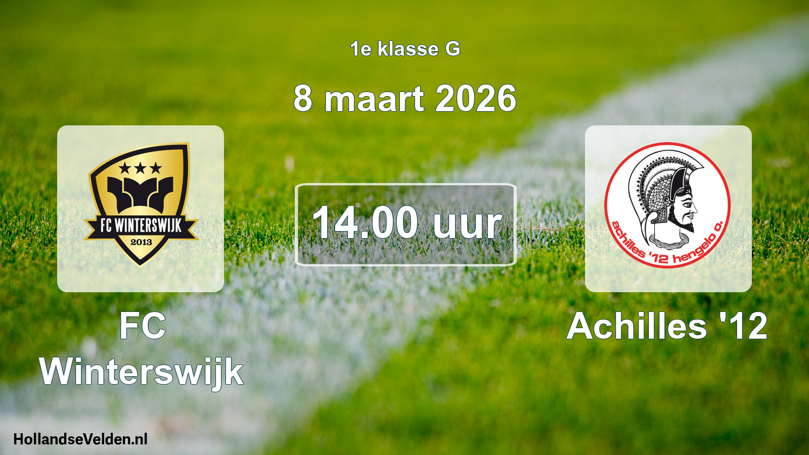 Scheduled Match: FC Winterswijk - Achilles '12 (8 March 2026)