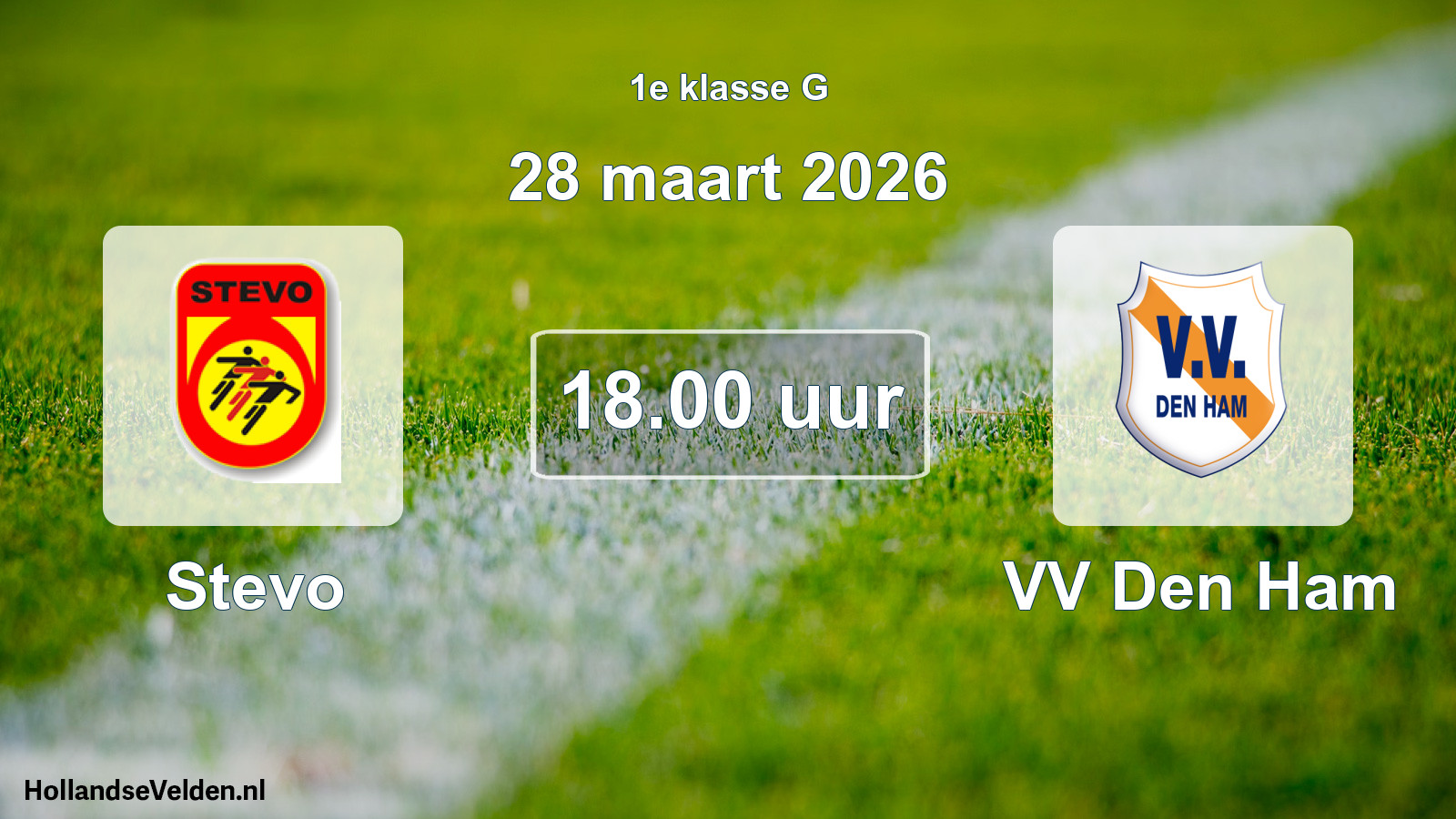 Scheduled Match: Stevo - VV Den Ham (28 March 2026)