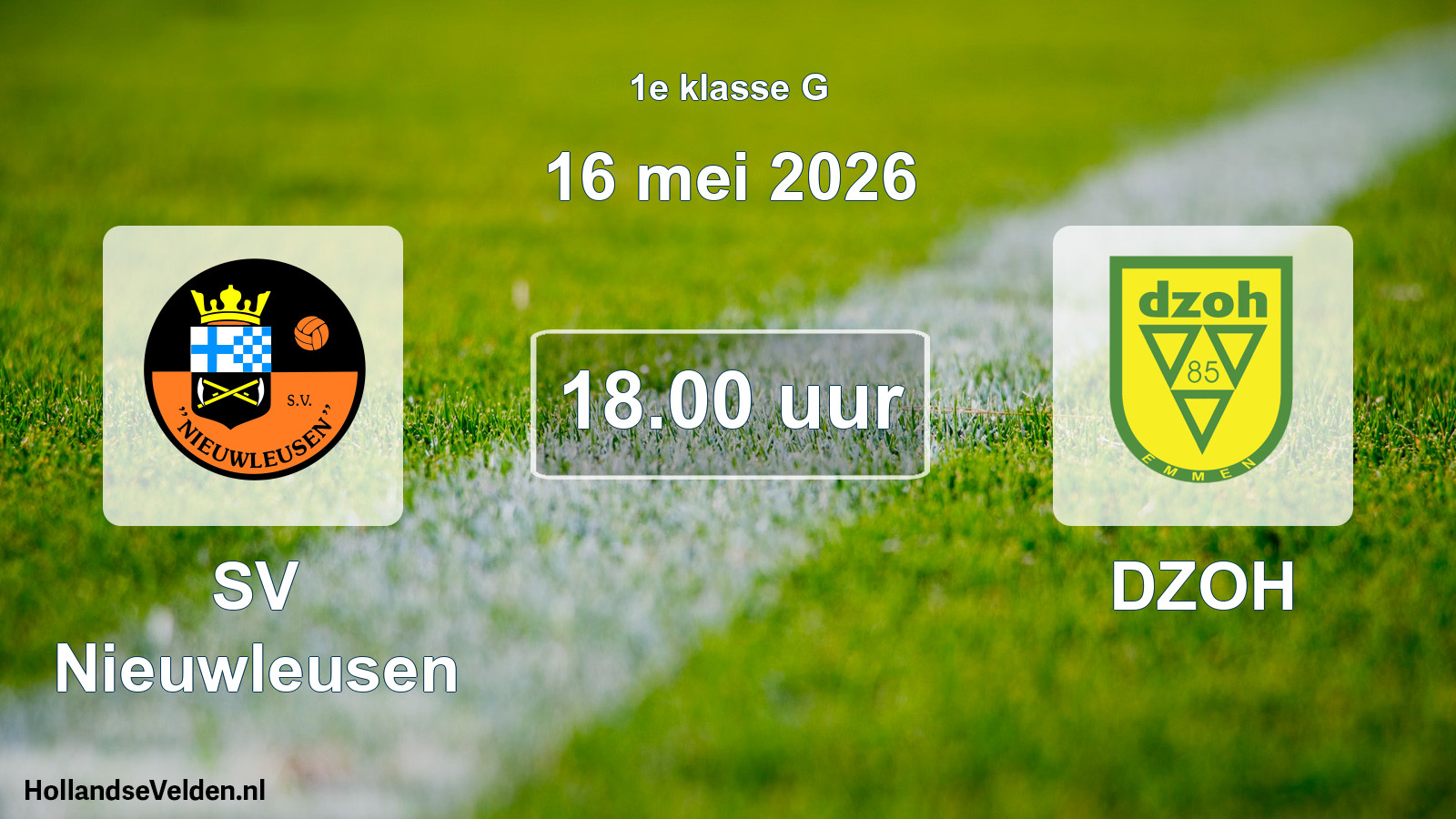 Scheduled Match: SV Nieuwleusen - DZOH (16 May 2026)