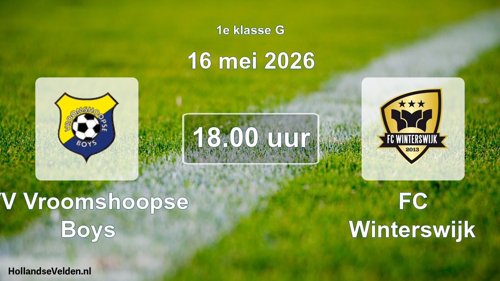Scheduled Match: VV Vroomshoopse Boys - FC Winterswijk (16 May 2026)