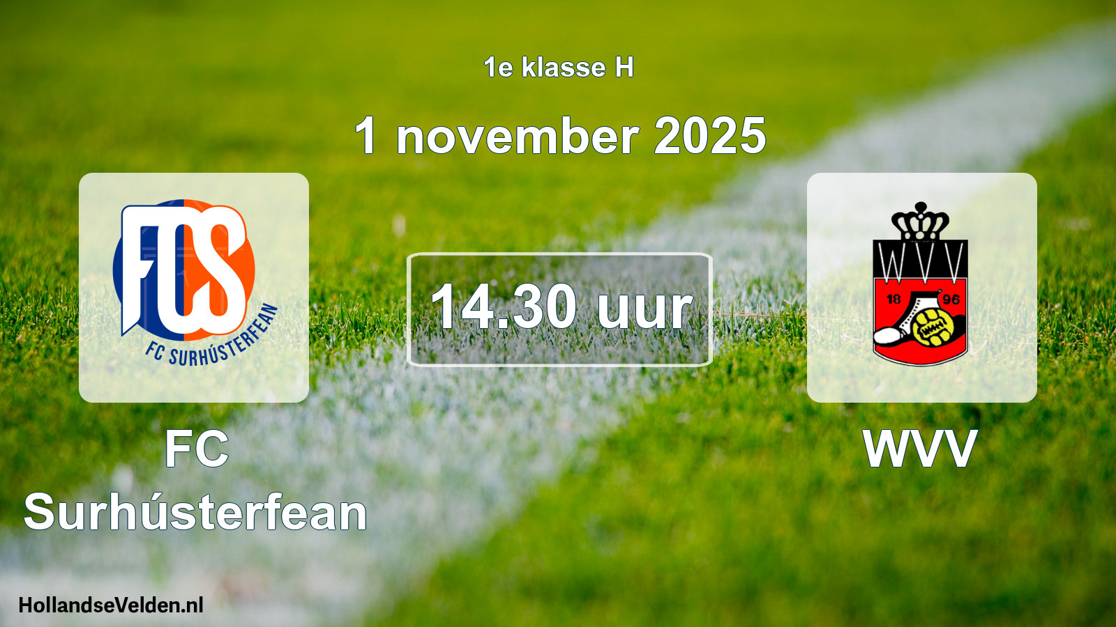 Scheduled Match: FC Surhústerfean - WVV (1 November 2025)