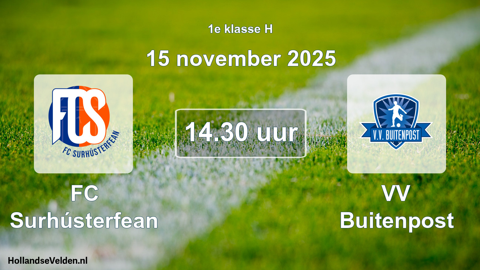 Scheduled Match: FC Surhústerfean - VV Buitenpost (15 November 2025)