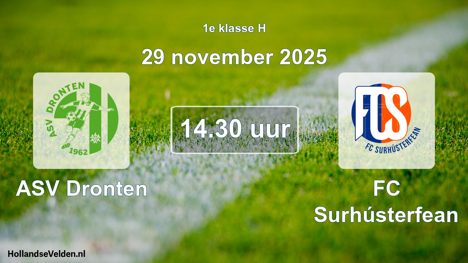 Scheduled Match: ASV Dronten - FC Surhústerfean (29 November 2025)