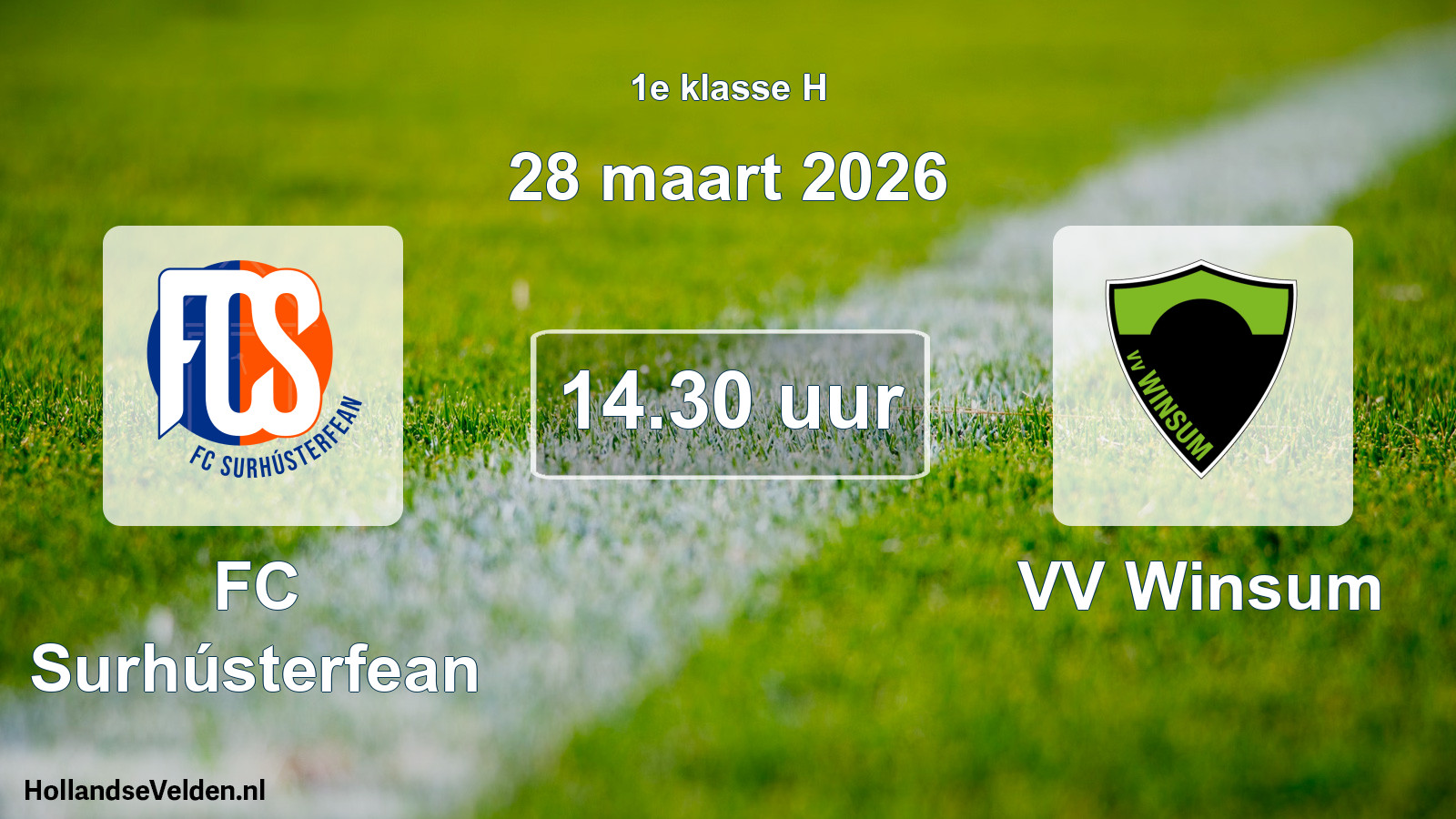 Scheduled Match: FC Surhústerfean - VV Winsum (28 March 2026)