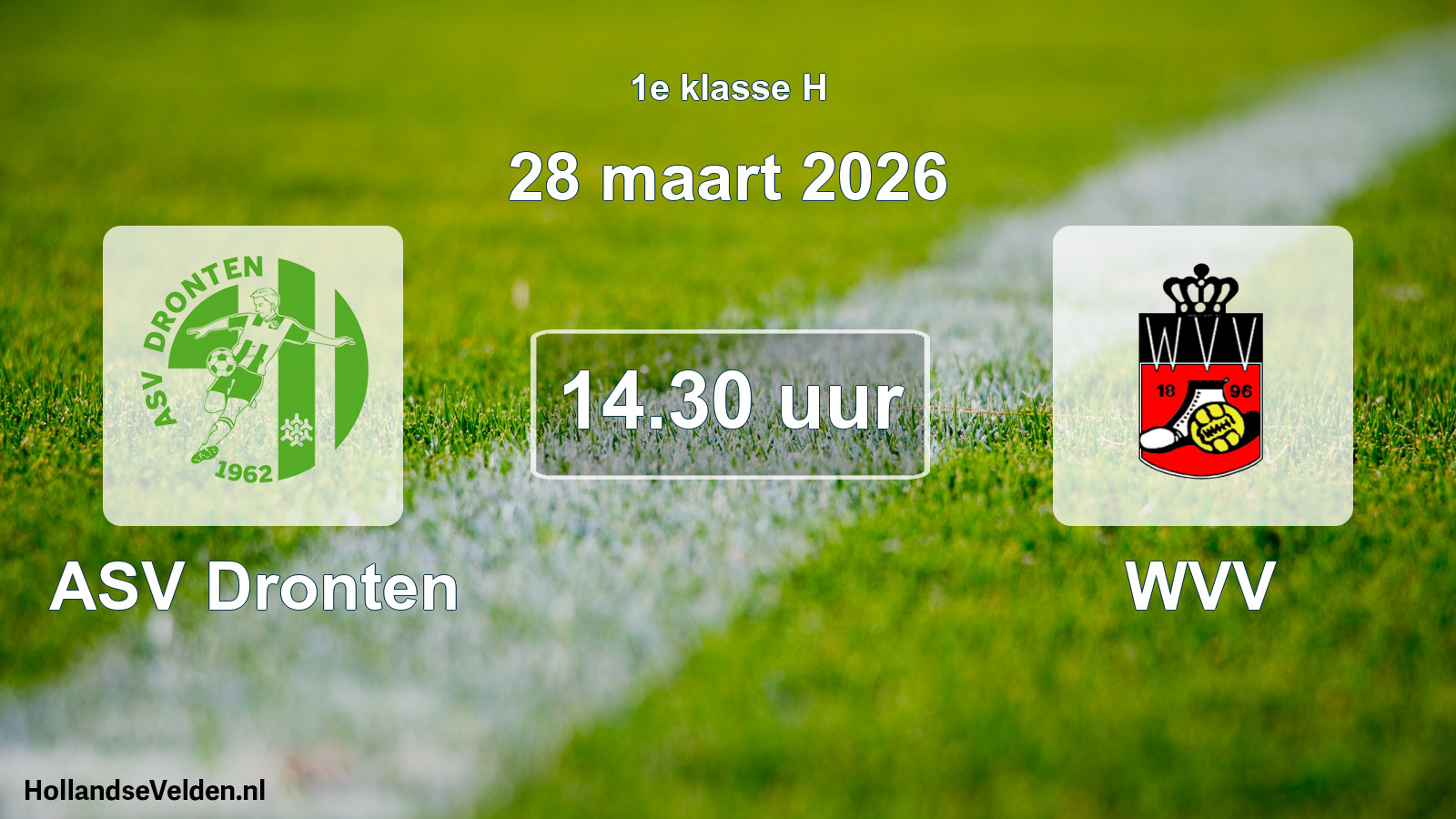 Scheduled Match: ASV Dronten - WVV (28 March 2026)