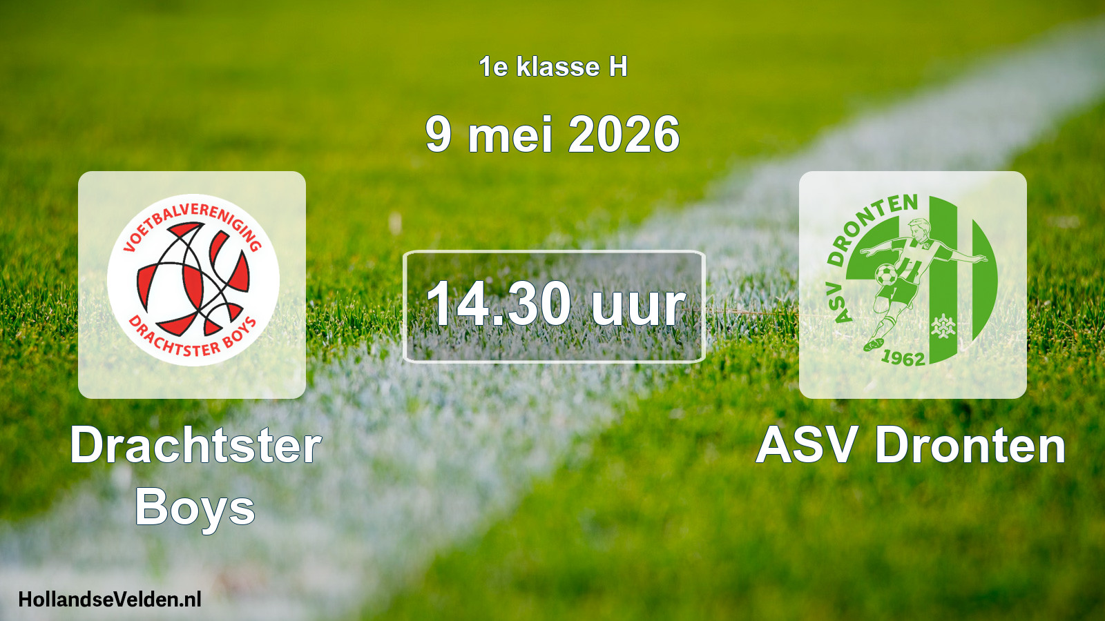 Scheduled Match: Drachtster Boys - ASV Dronten (9 May 2026)