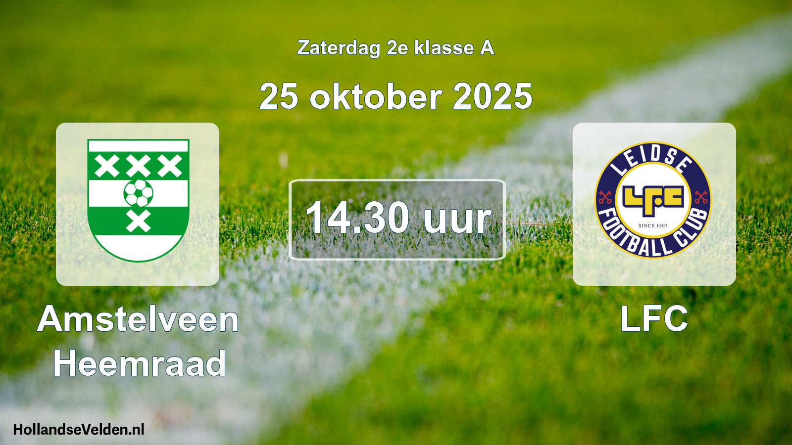 Scheduled Match: Amstelveen Heemraad - LFC (25 October 2025)