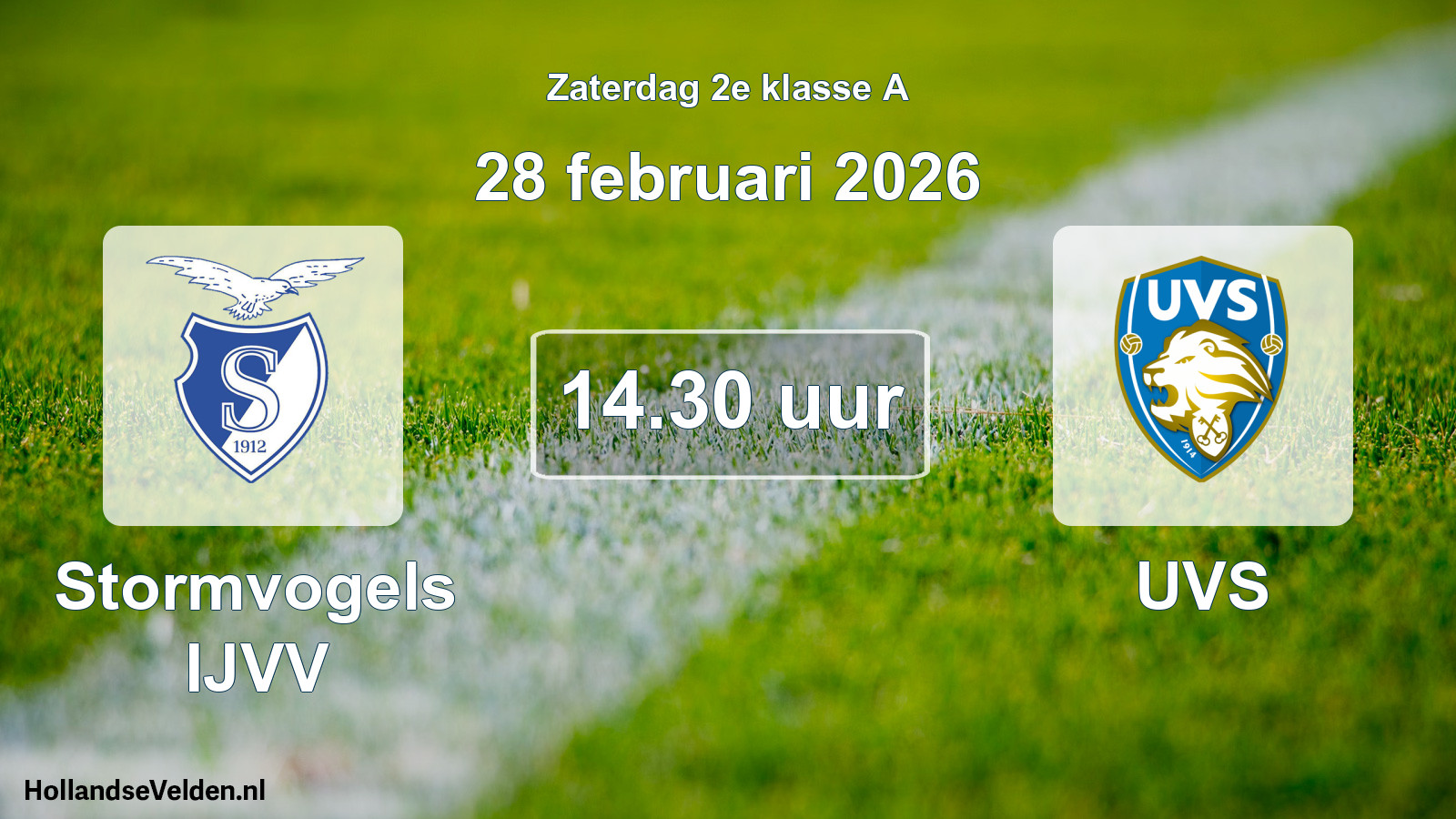Scheduled Match: Stormvogels IJVV - UVS (28 February 2026)