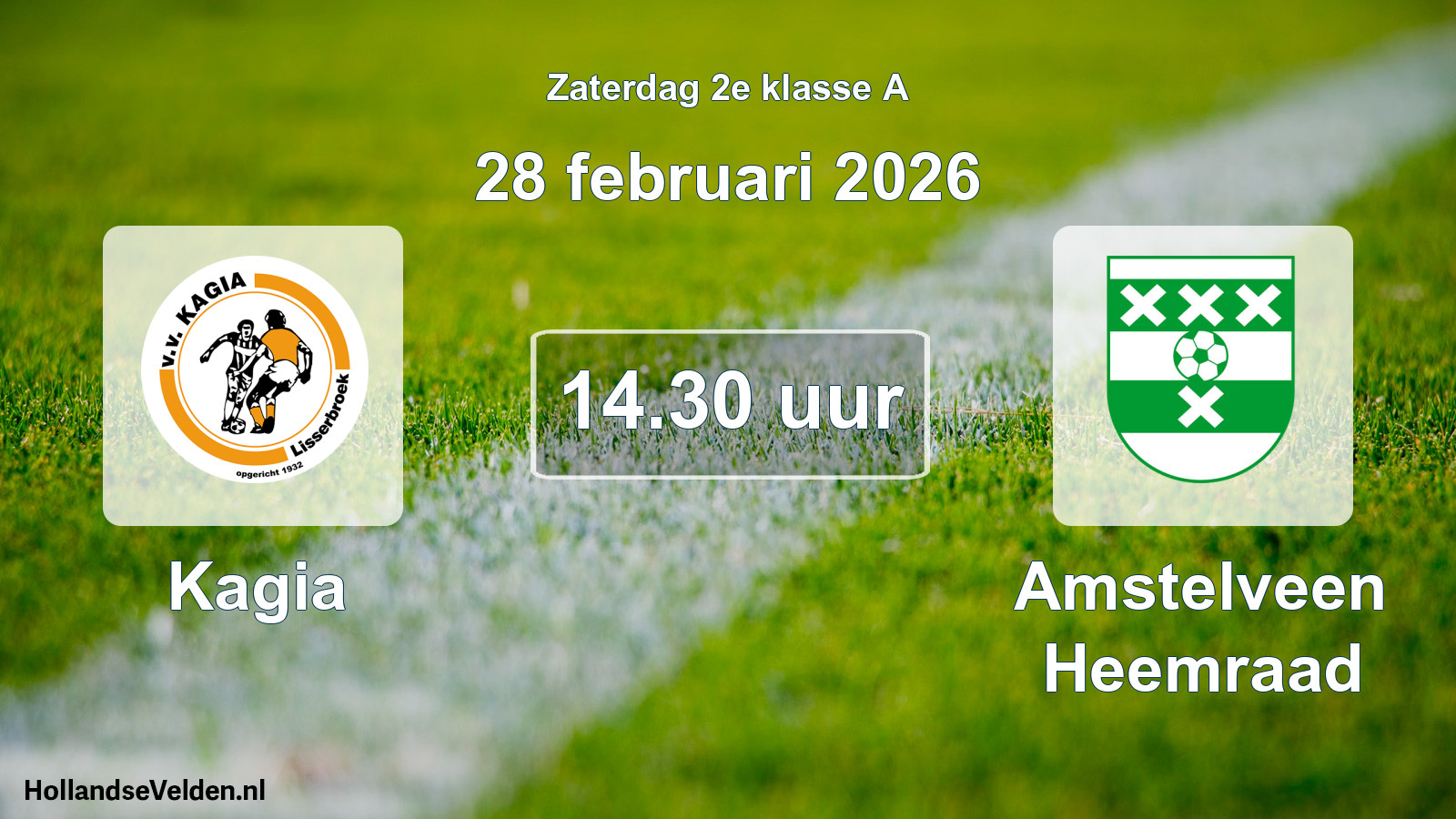 Scheduled Match: Kagia - Amstelveen Heemraad (28 February 2026)