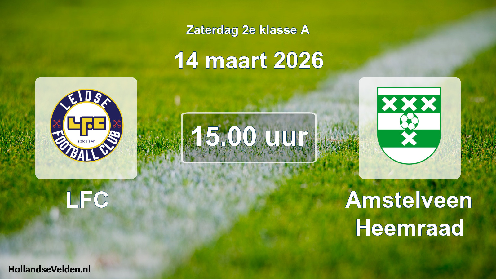 Scheduled Match: LFC - Amstelveen Heemraad (14 March 2026)