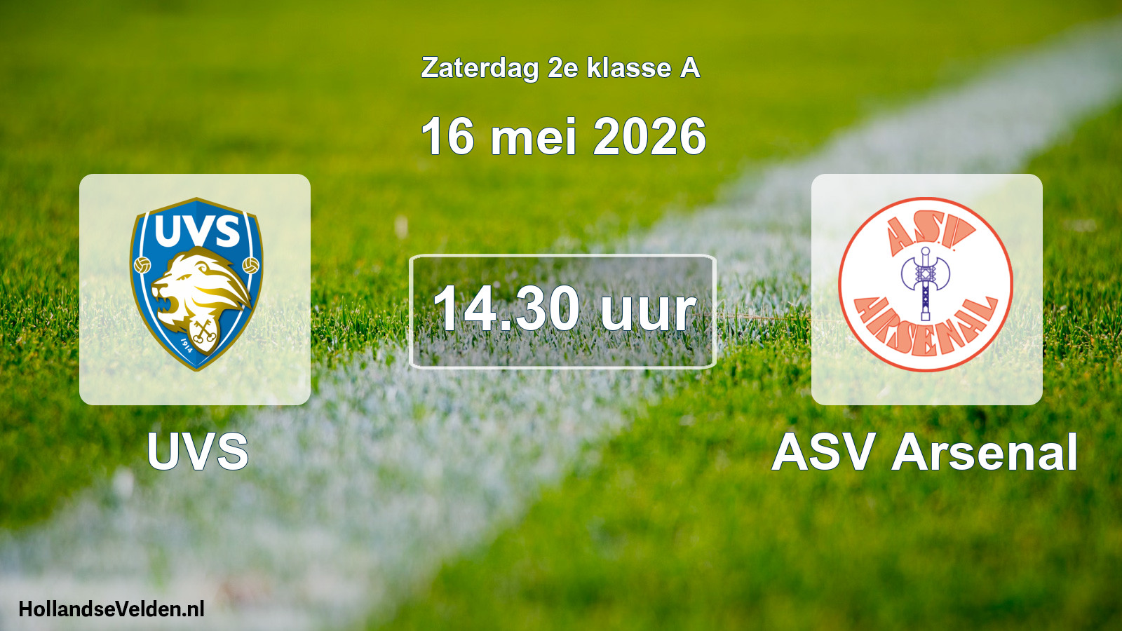 Scheduled Match: UVS - ASV Arsenal (16 May 2026)