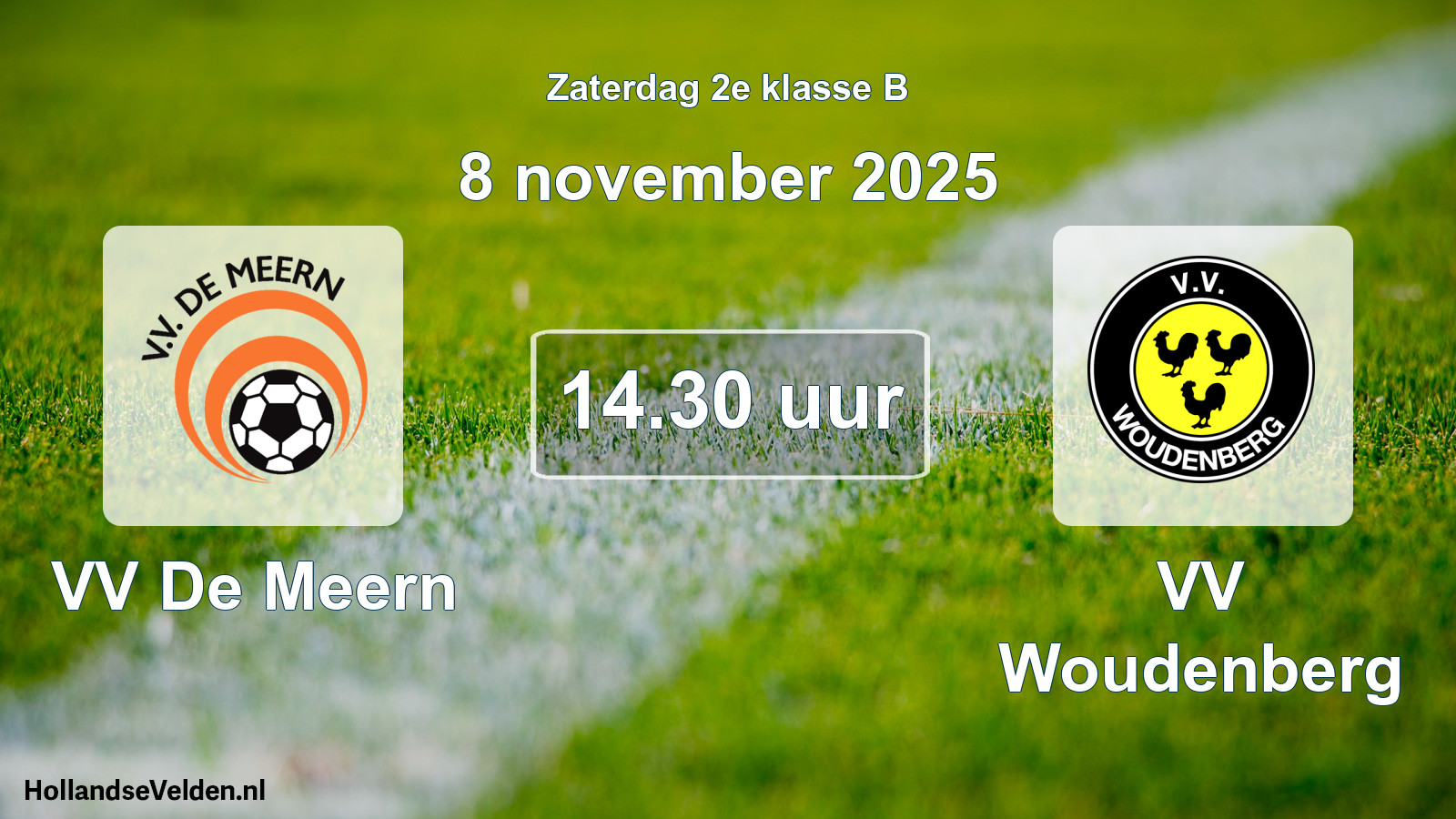 Scheduled Match: VV De Meern - VV Woudenberg (8 November 2025)