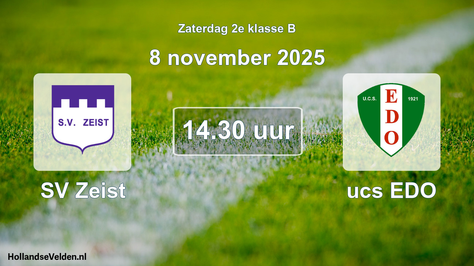 Scheduled Match: SV Zeist - ucs EDO (8 November 2025)